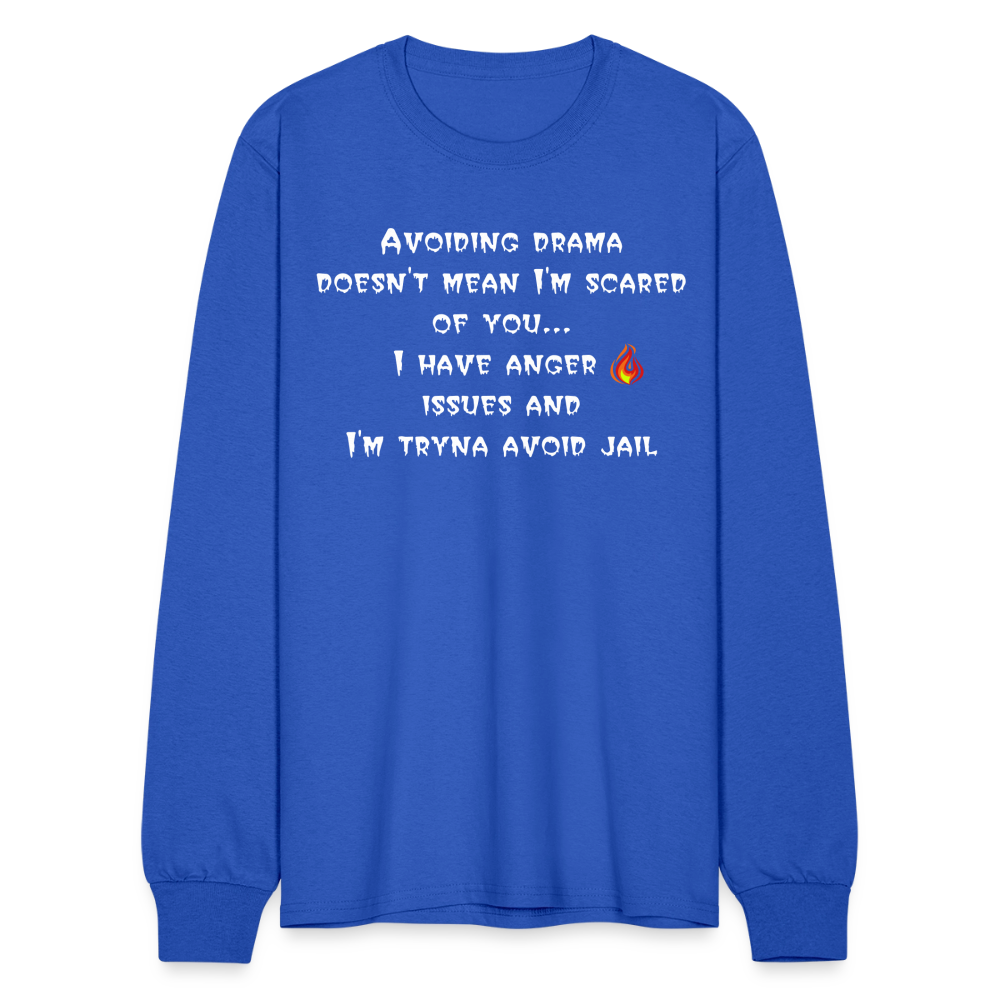 Men's Long Sleeve T-Shirt - royal blue