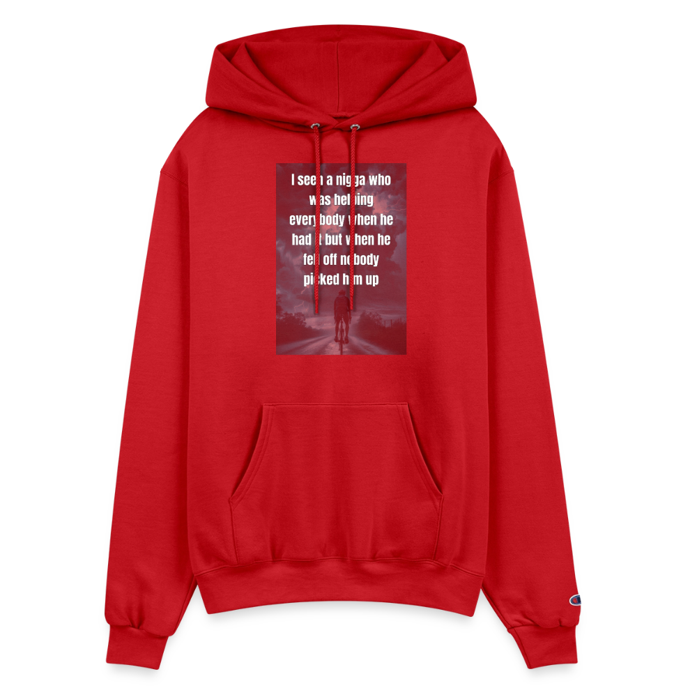 Champion Unisex Powerblend Hoodie - Scarlet