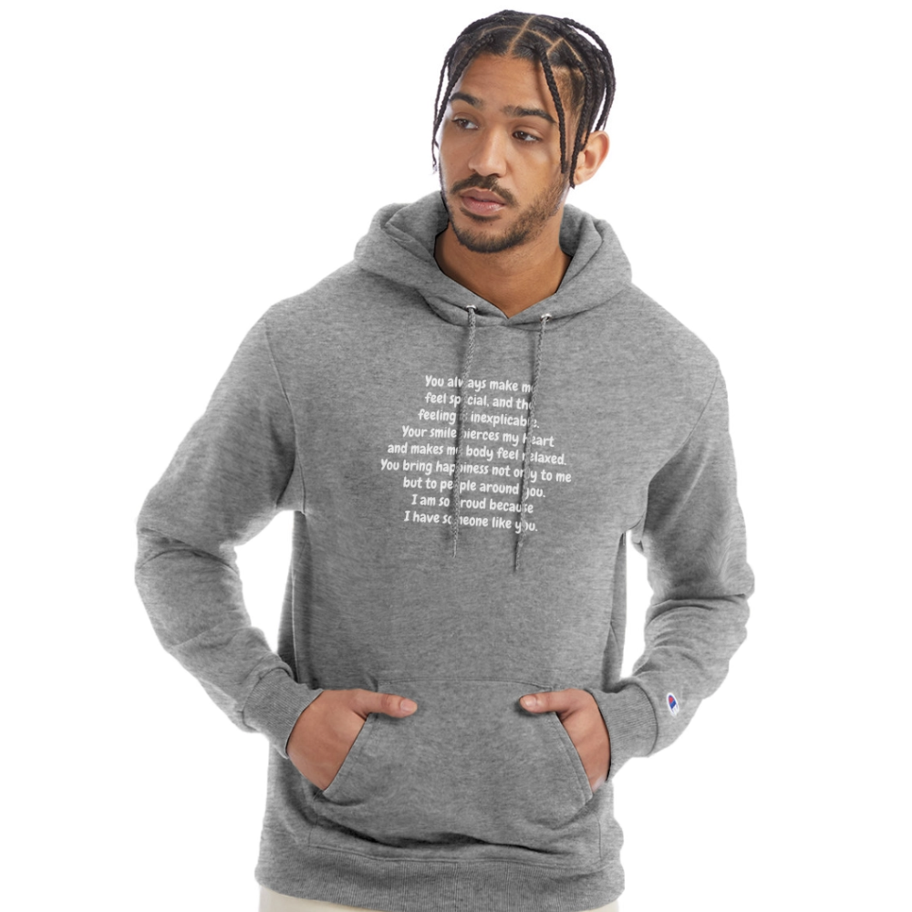 Champion Unisex Powerblend Hoodie - heather gray