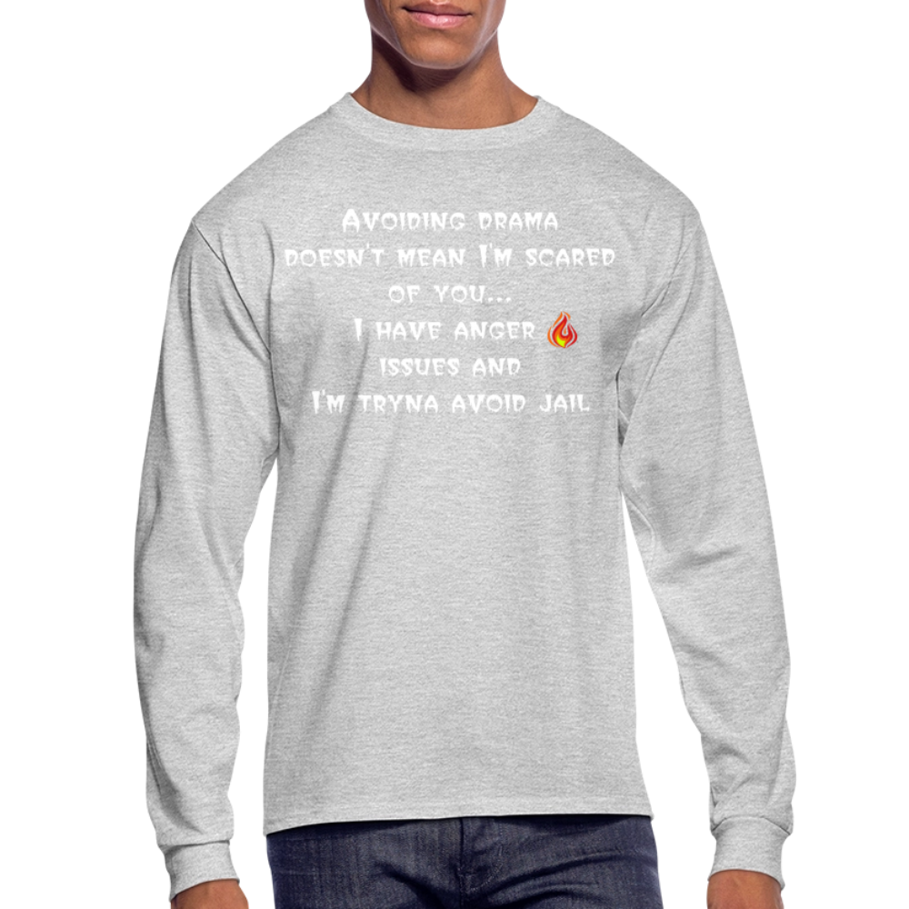 Men's Long Sleeve T-Shirt - heather gray