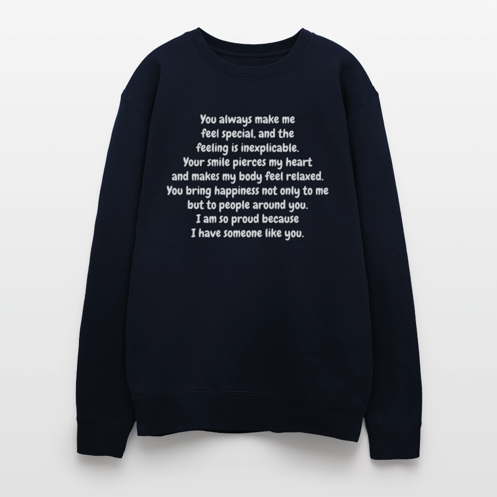 Oversized Crewneck Sweatshirt - navy