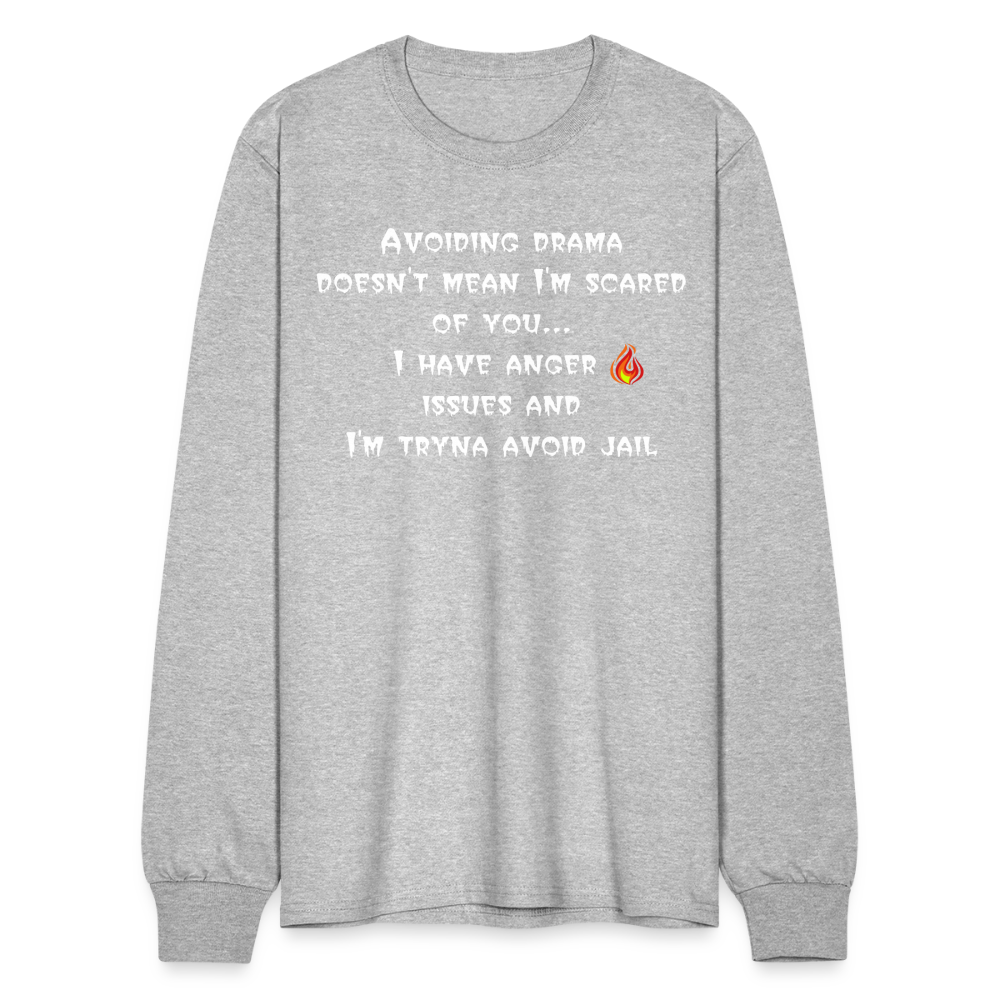 Men's Long Sleeve T-Shirt - heather gray