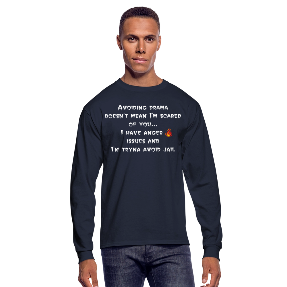 Men's Long Sleeve T-Shirt - navy