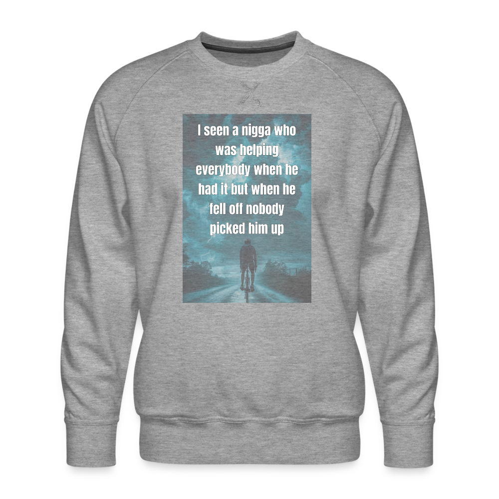 Men’s Premium Sweatshirt - heather grey