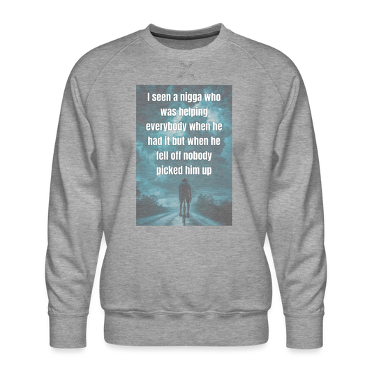 Men’s Premium Sweatshirt - heather grey