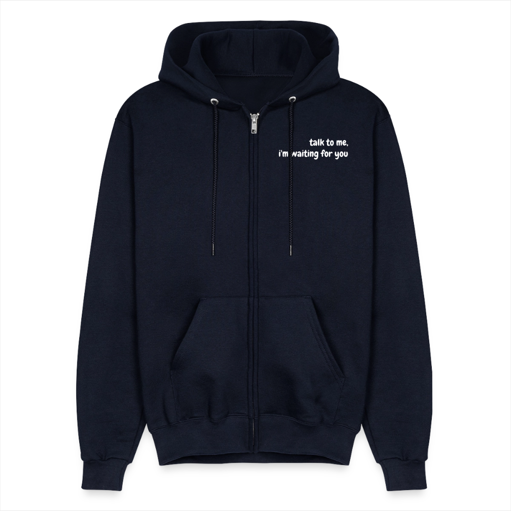 Champion Unisex Full Zip Hoodie - navy