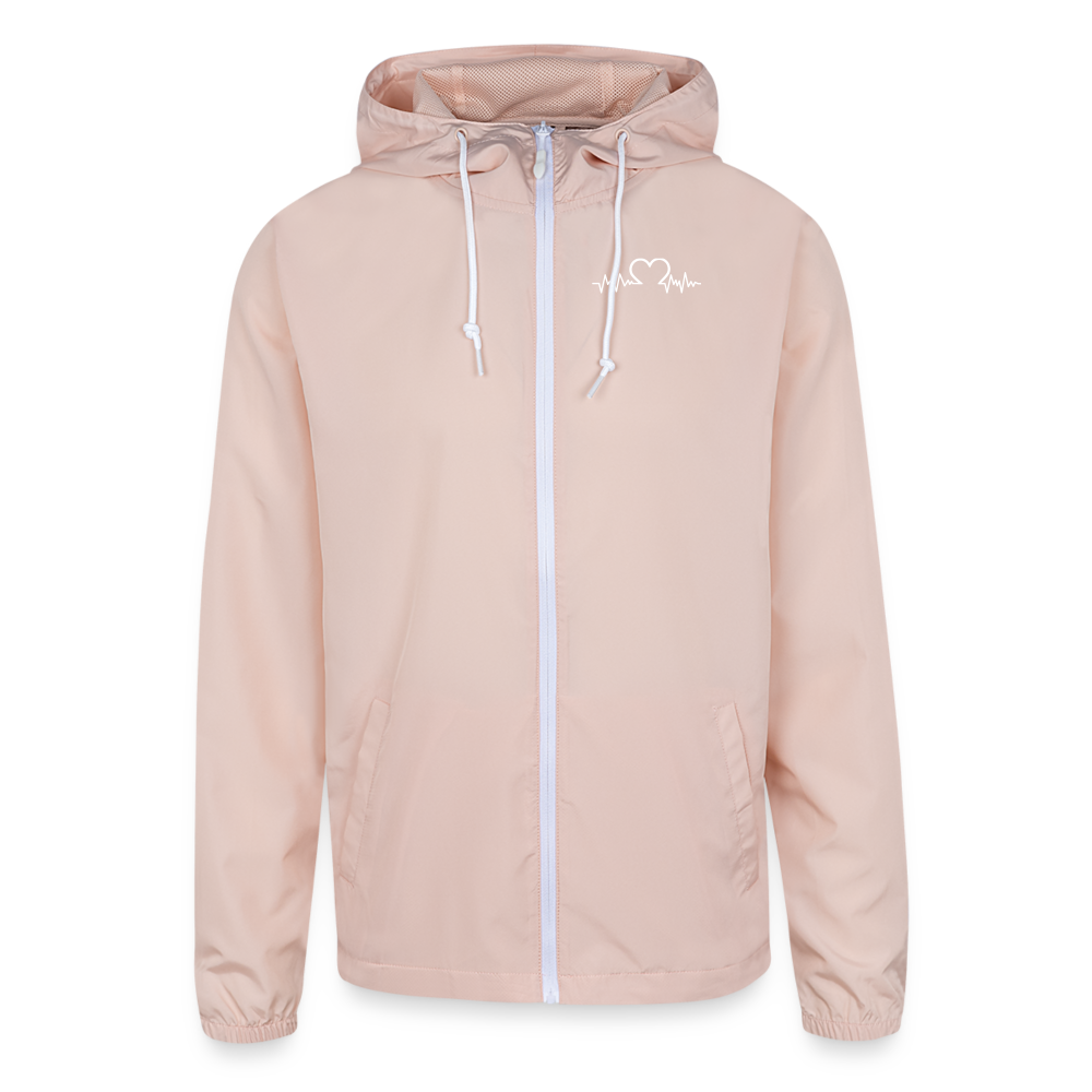 Unisex Lightweight Windbreaker Jacket - blush pink 