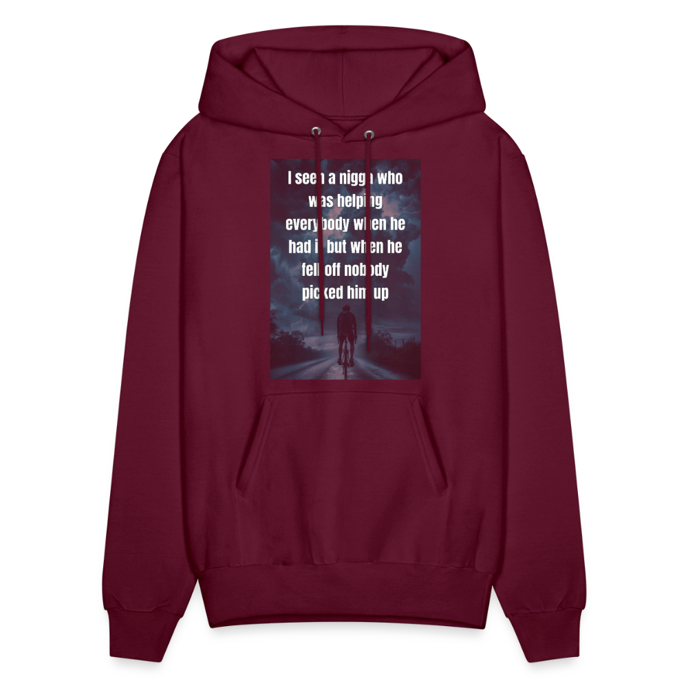 Men's Hoodie - burgundy