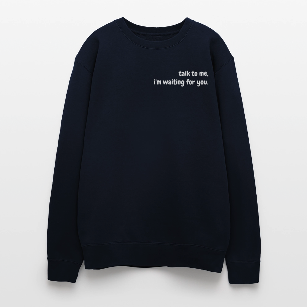 Oversized Crewneck Sweatshirt - navy