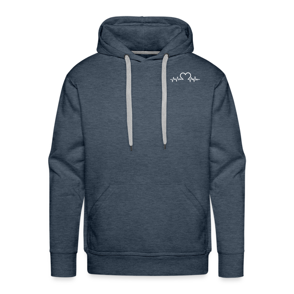 Men’s Premium Hoodie - heather denim