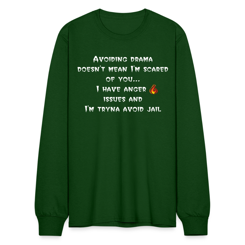 Men's Long Sleeve T-Shirt - forest green