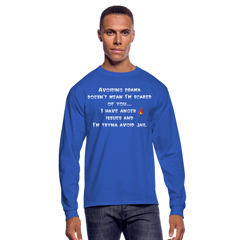 Men's Long Sleeve T-Shirt - royal blue