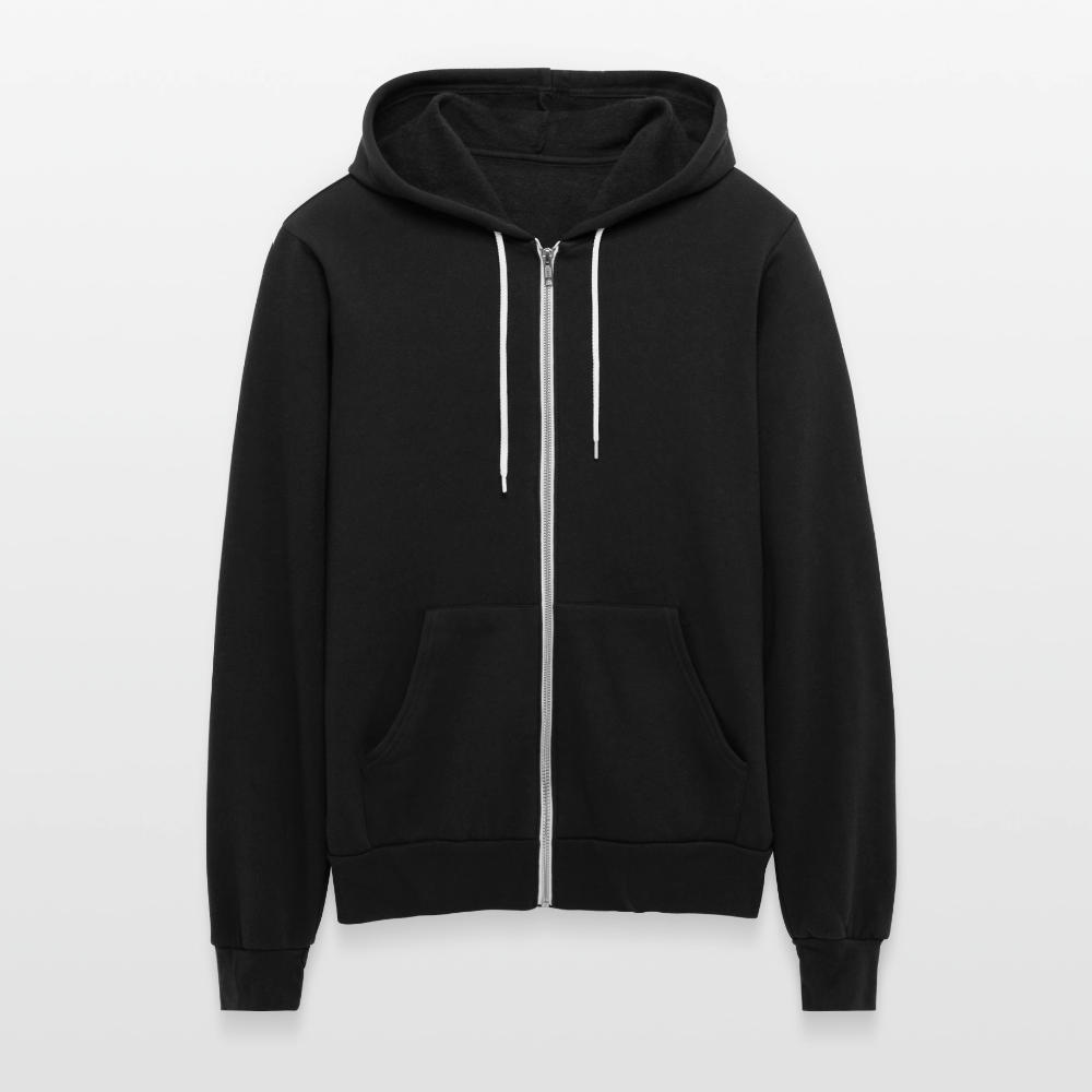 Bella + Canvas Unisex Full Zip Hoodie - black