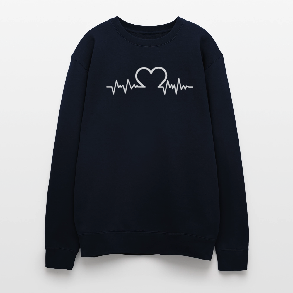 Oversized Crewneck Sweatshirt - navy