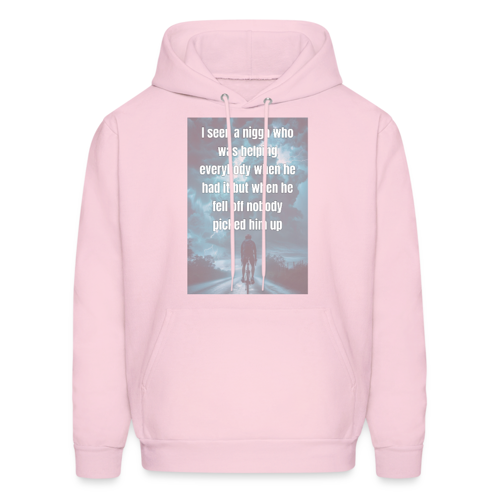 Men's Hoodie - pale pink