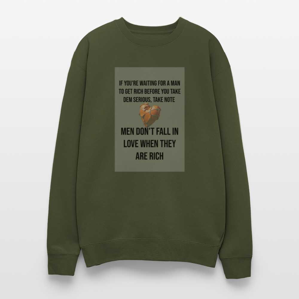 Oversized Crewneck Sweatshirt - olive green