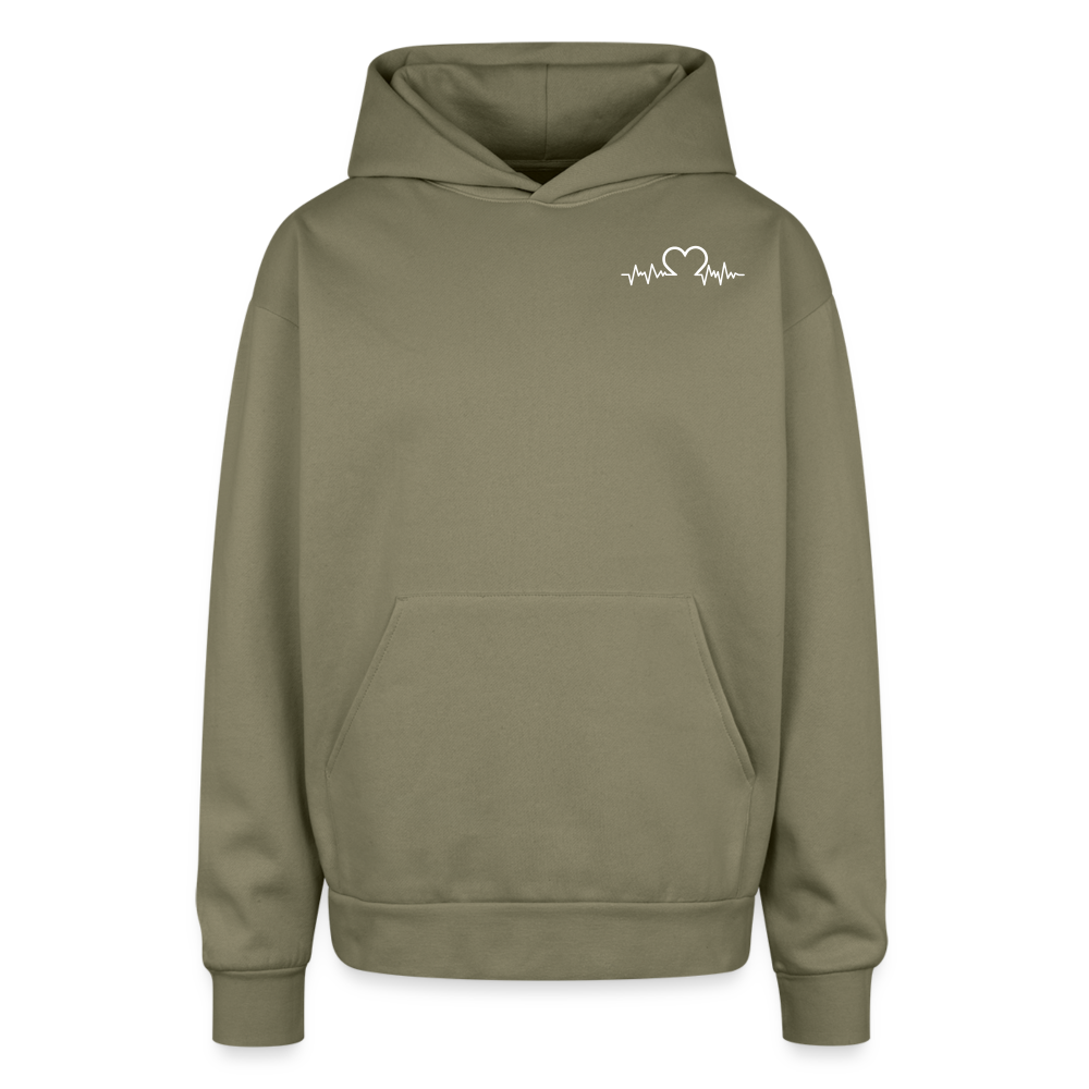 Oversized Hooded Sweatshirt - olive