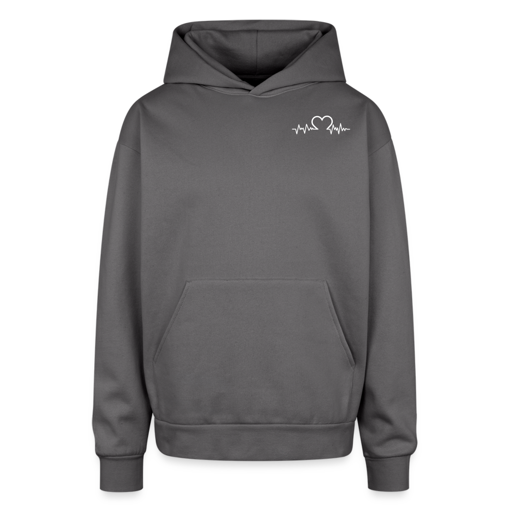 Oversized Hooded Sweatshirt - graphite gray