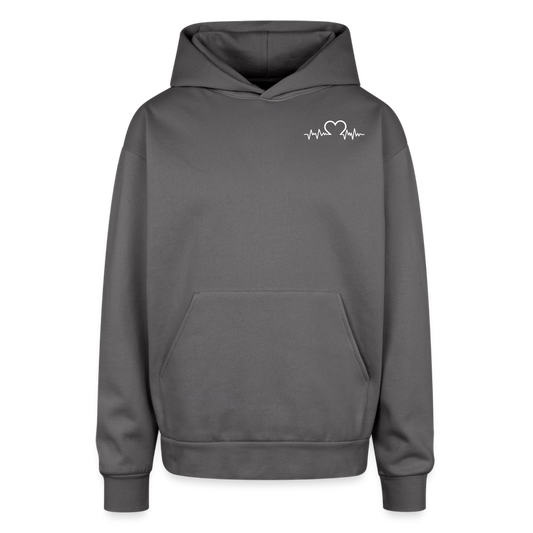 Oversized Hooded Sweatshirt - graphite gray