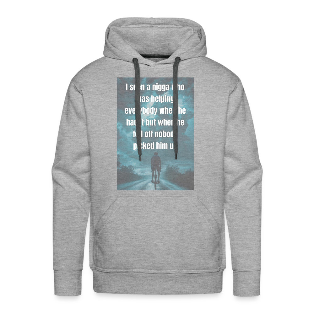 Men’s Premium Hoodie - heather grey