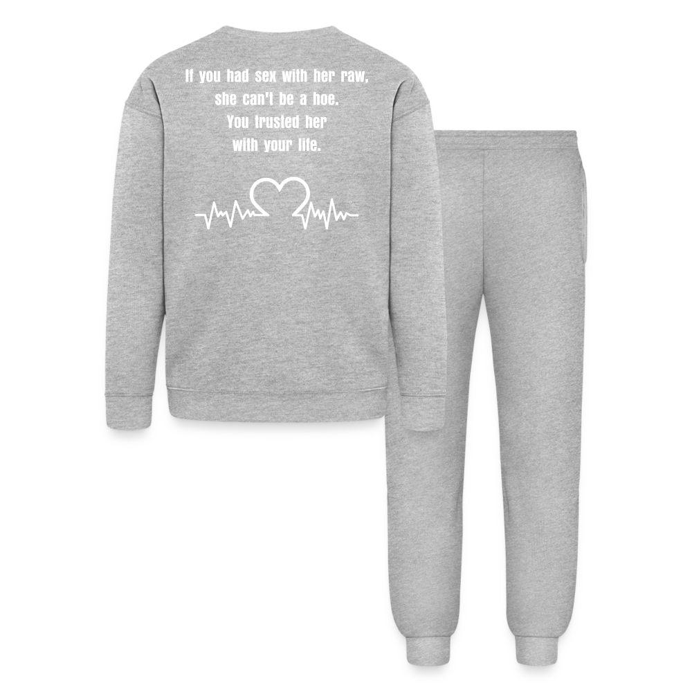 Bella + Canvas Unisex Lounge Wear Set - heather gray