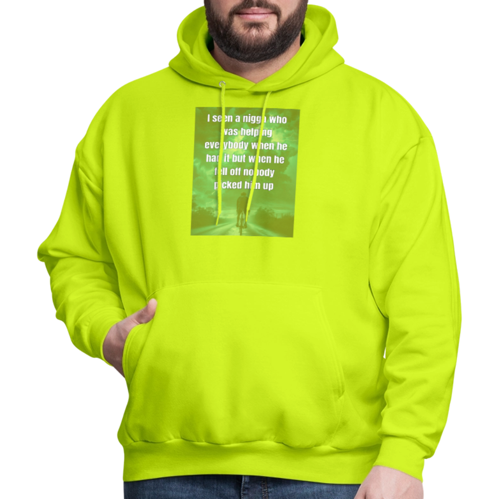 Men's Hoodie - safety green