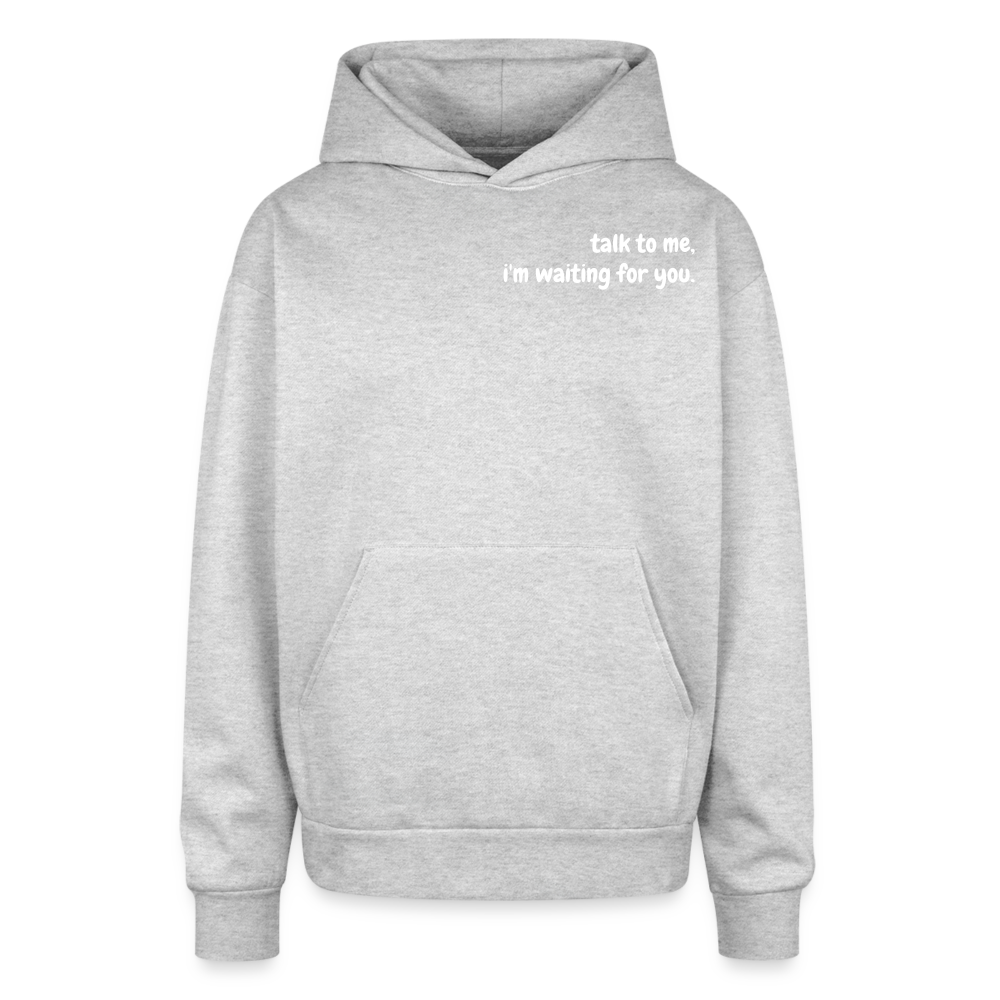 Oversized Hooded Sweatshirt - heather grey