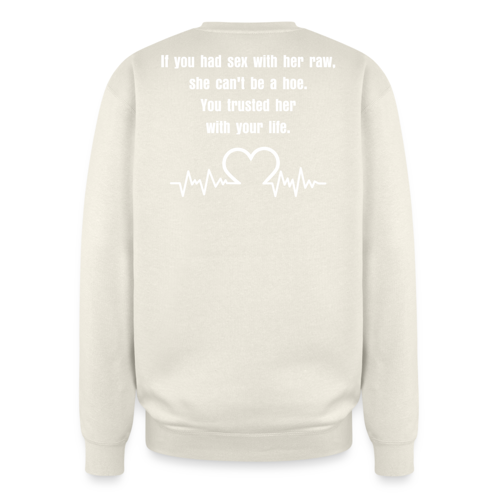 Oversized Crewneck Sweatshirt - ivory