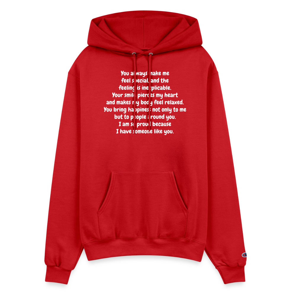 Champion Unisex Powerblend Hoodie - Scarlet