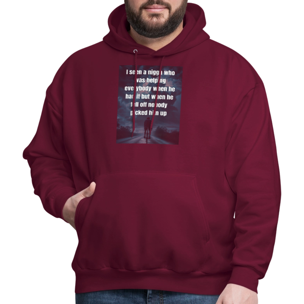 Men's Hoodie - burgundy