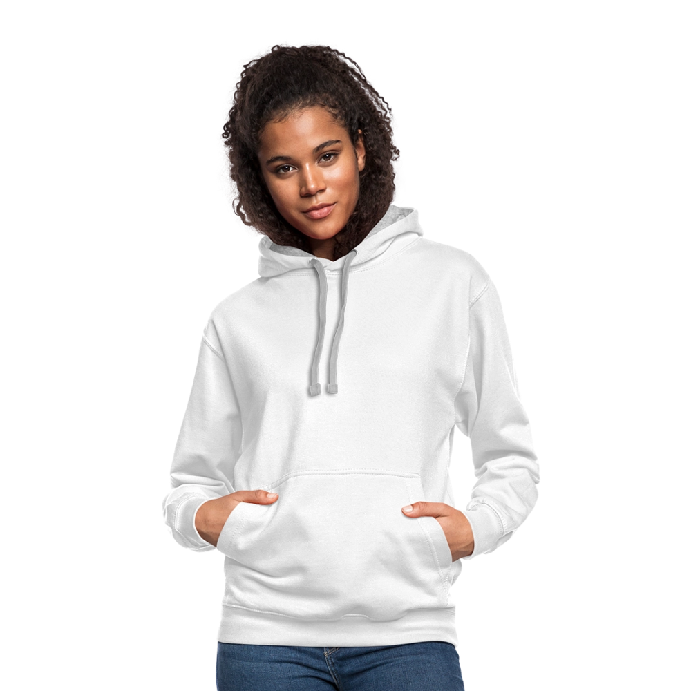 Contrast Hoodie - white/gray