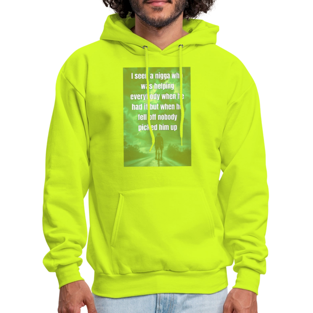 Men's Hoodie - safety green