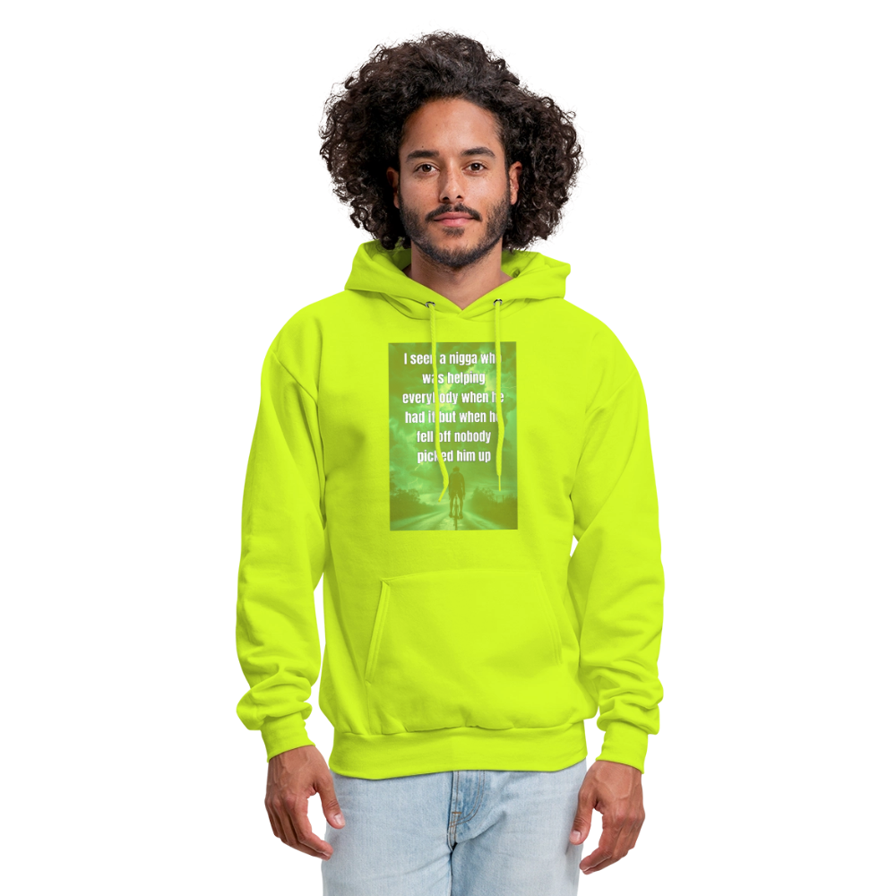 Men's Hoodie - safety green