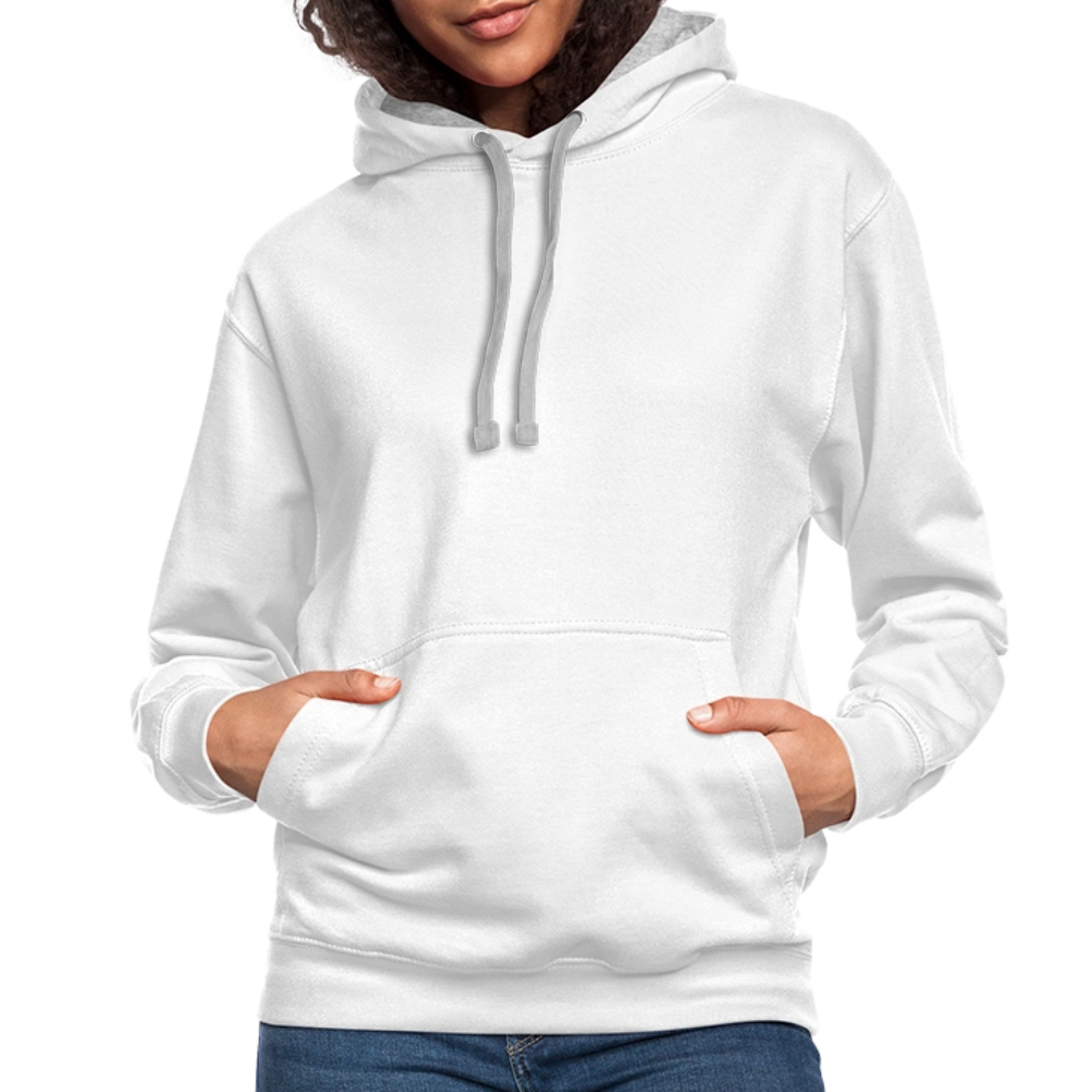 Contrast Hoodie - white/gray