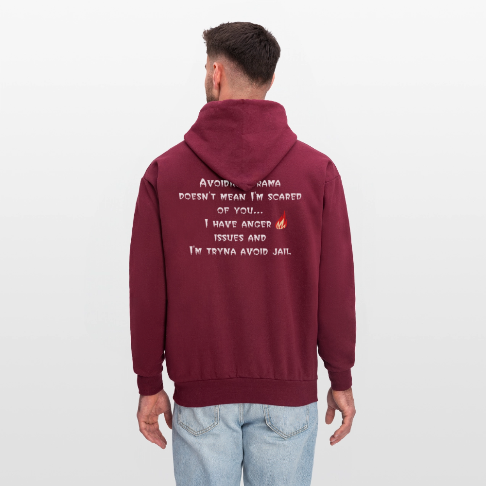 Men's Hoodie - burgundy