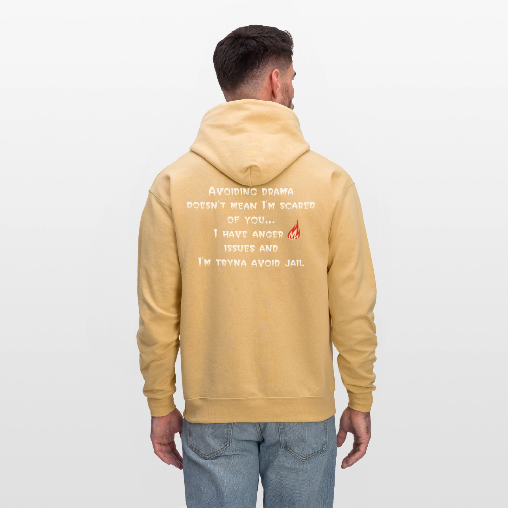 Men's Hoodie - light gold 