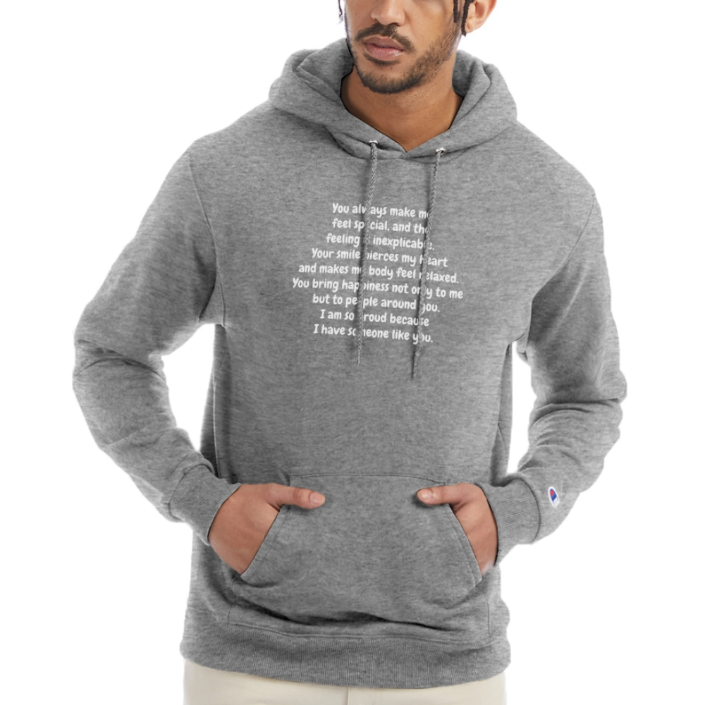 Champion Unisex Powerblend Hoodie - heather gray