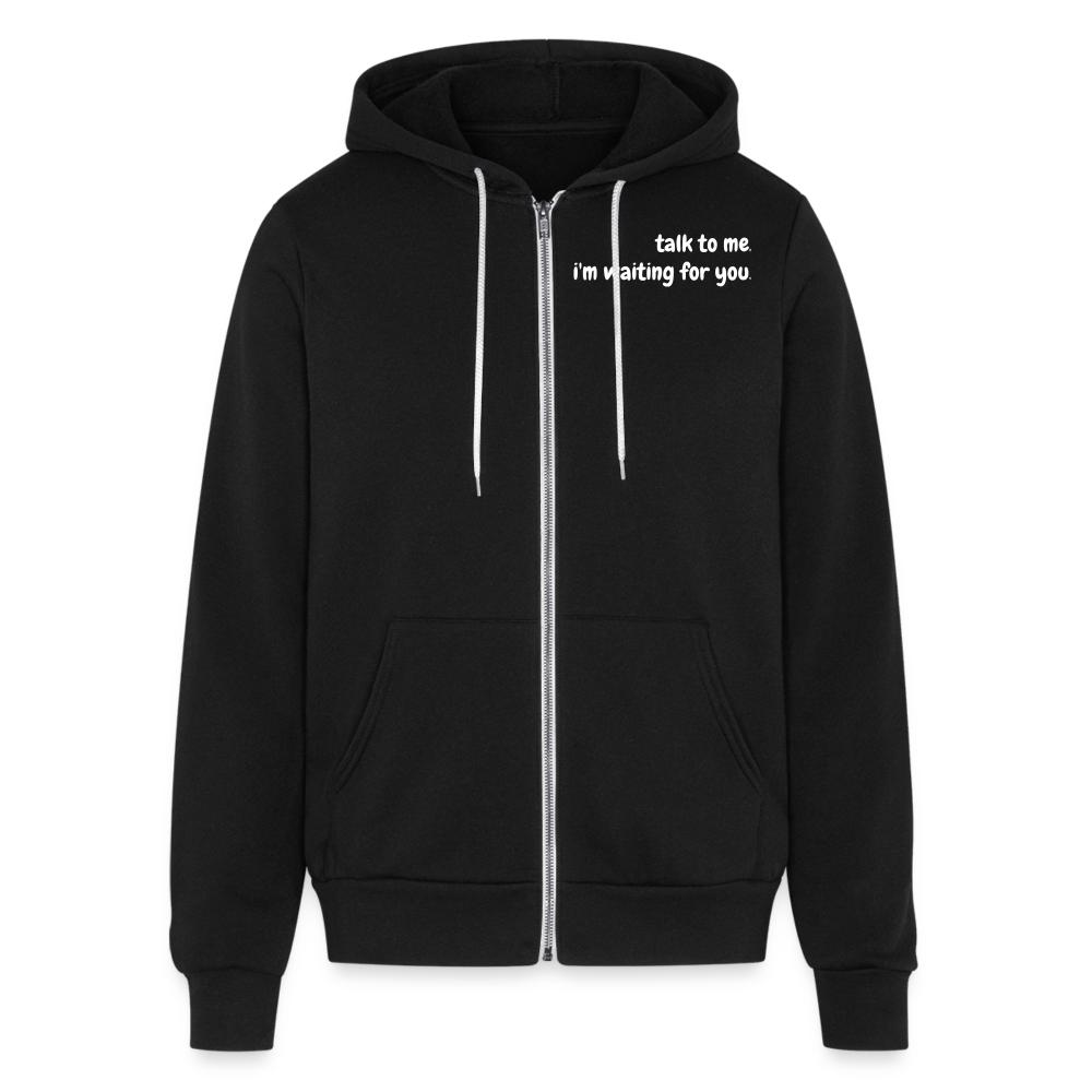 Bella + Canvas Unisex Full Zip Hoodie - black