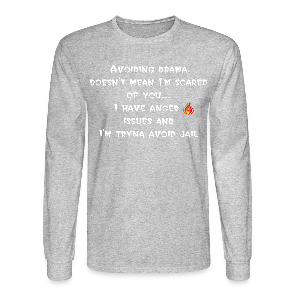 Men's Long Sleeve T-Shirt - heather gray