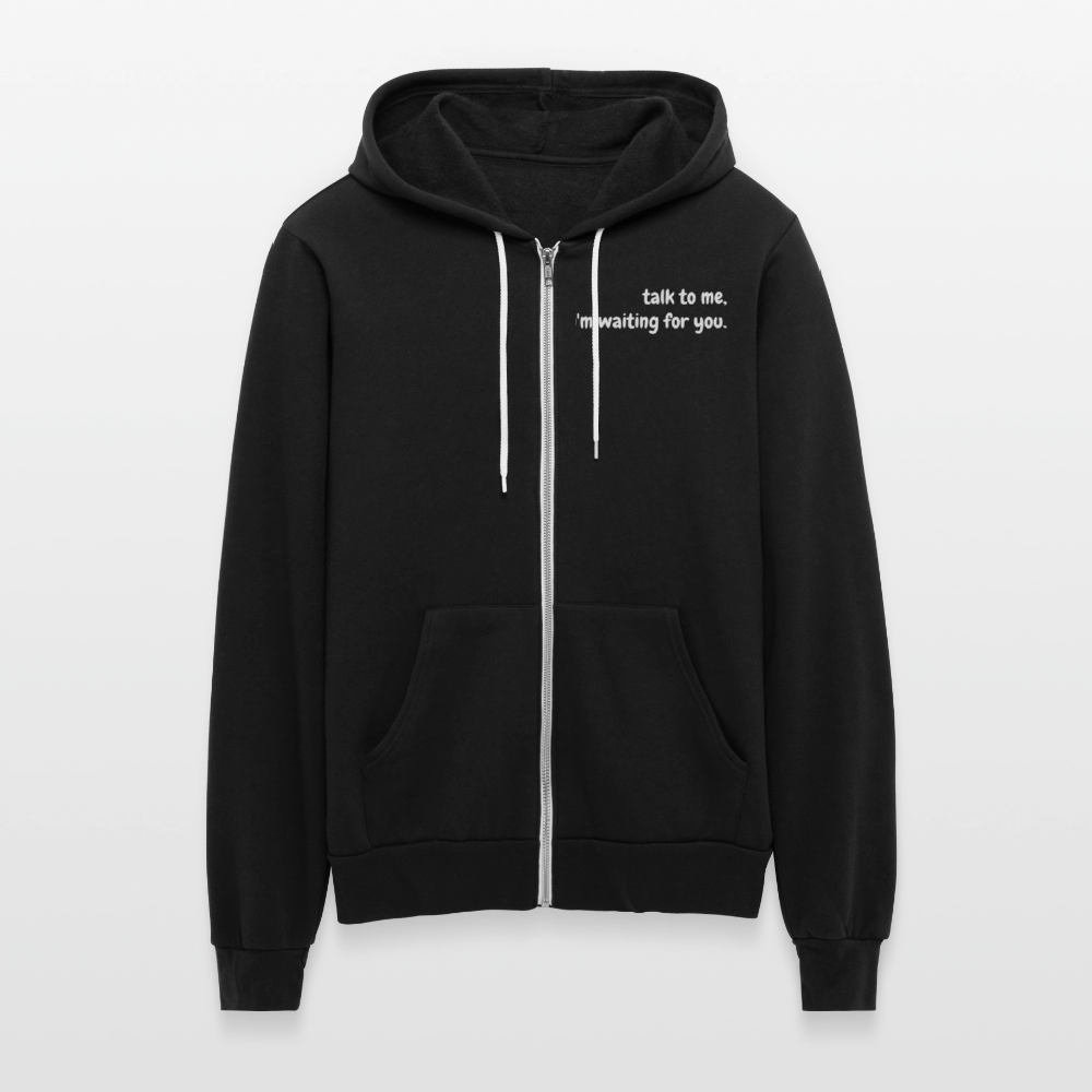 Bella + Canvas Unisex Full Zip Hoodie - black