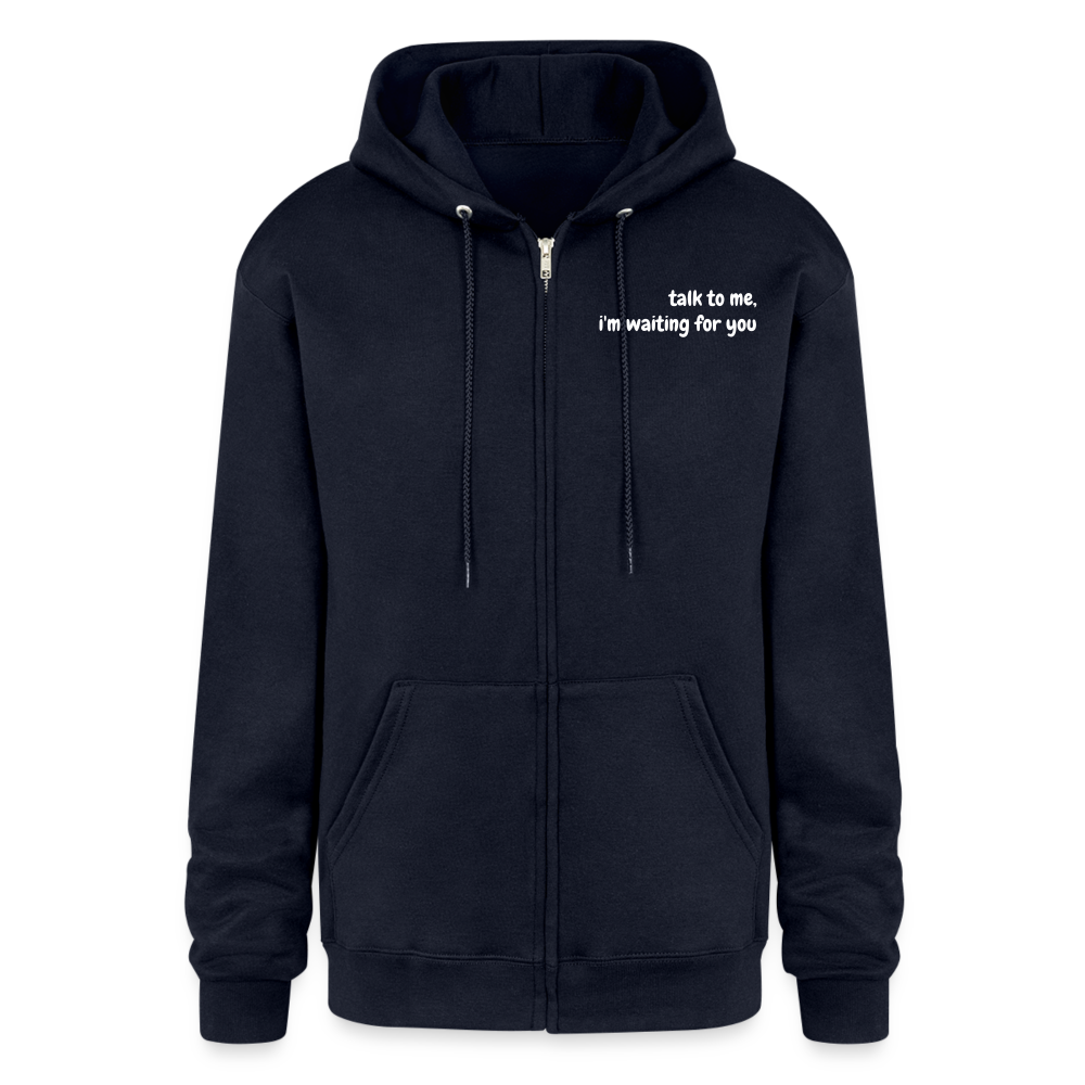 Champion Unisex Full Zip Hoodie - navy