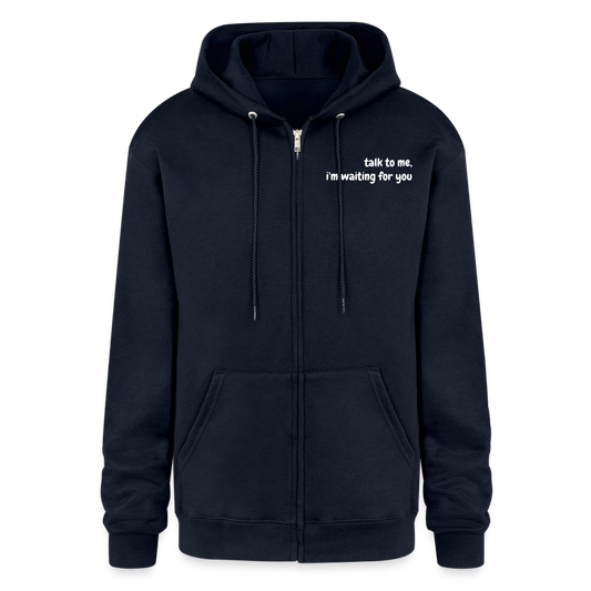 Champion Unisex Full Zip Hoodie - navy