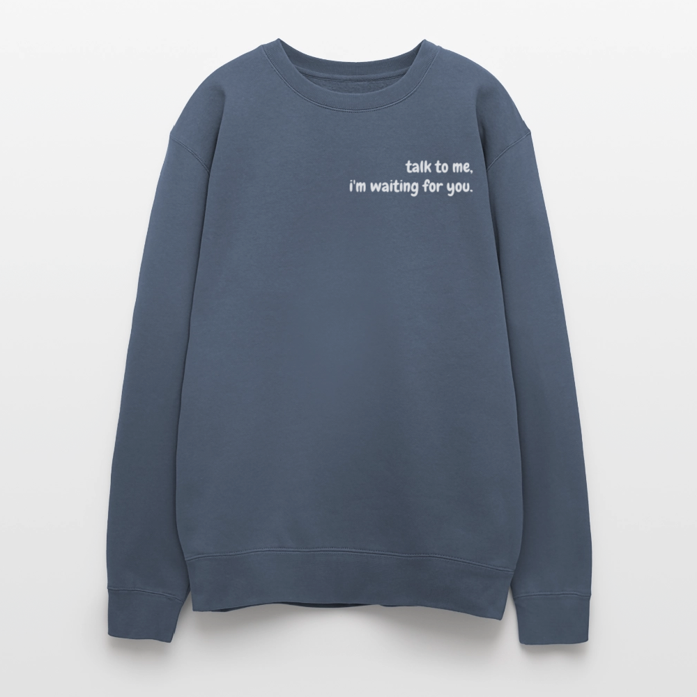 Oversized Crewneck Sweatshirt - stone blue