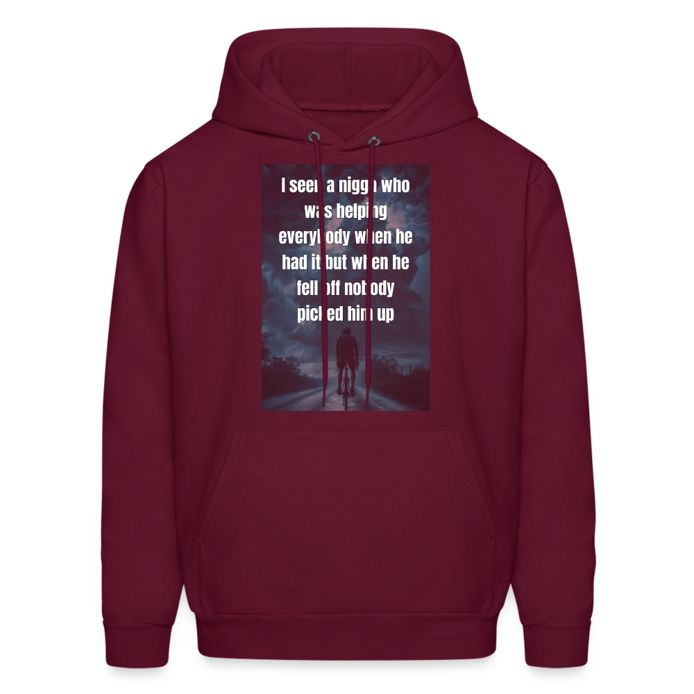 Men's Hoodie - burgundy