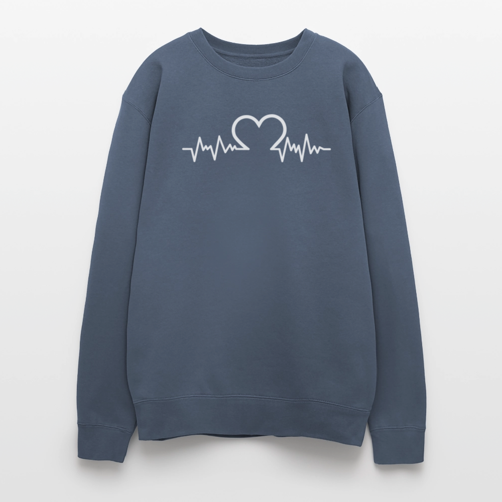 Oversized Crewneck Sweatshirt - stone blue