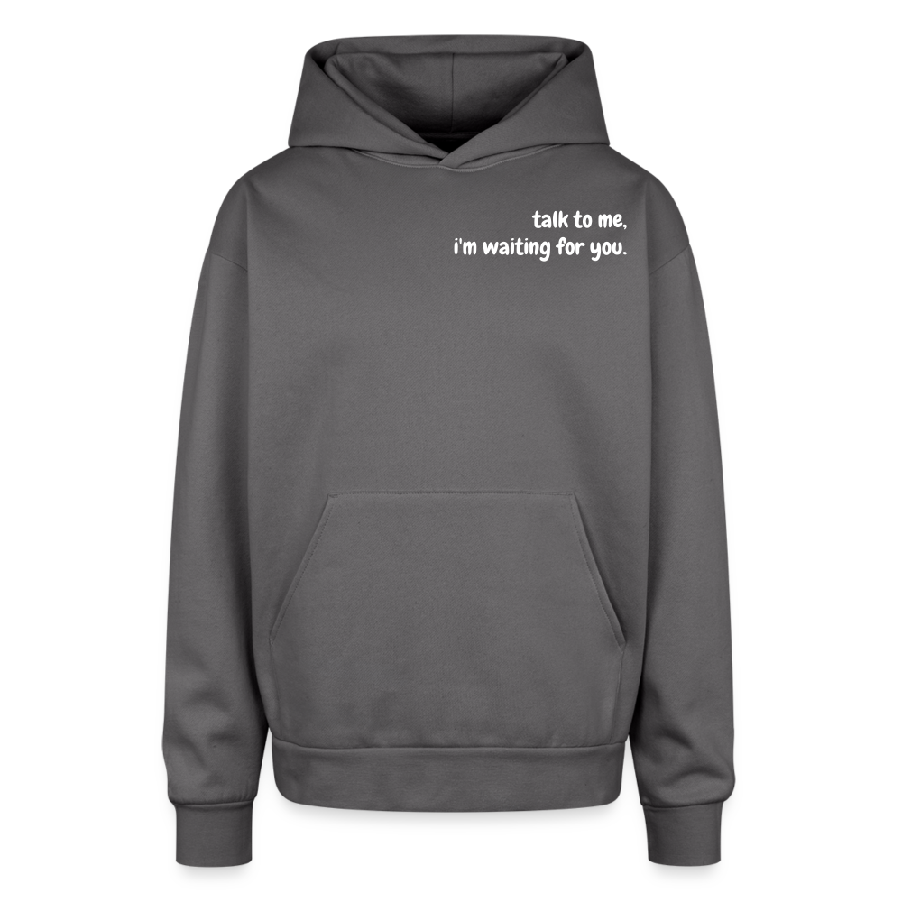 Oversized Hooded Sweatshirt - graphite gray