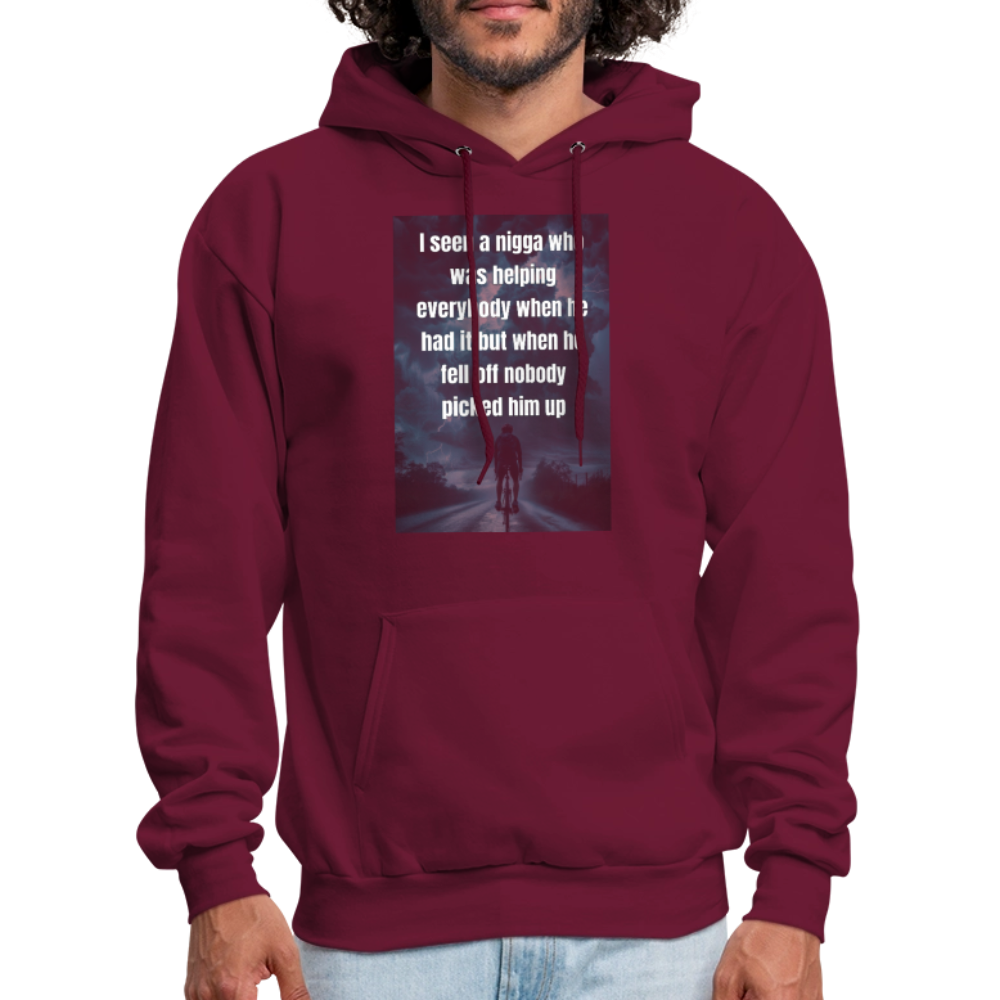 Men's Hoodie - burgundy