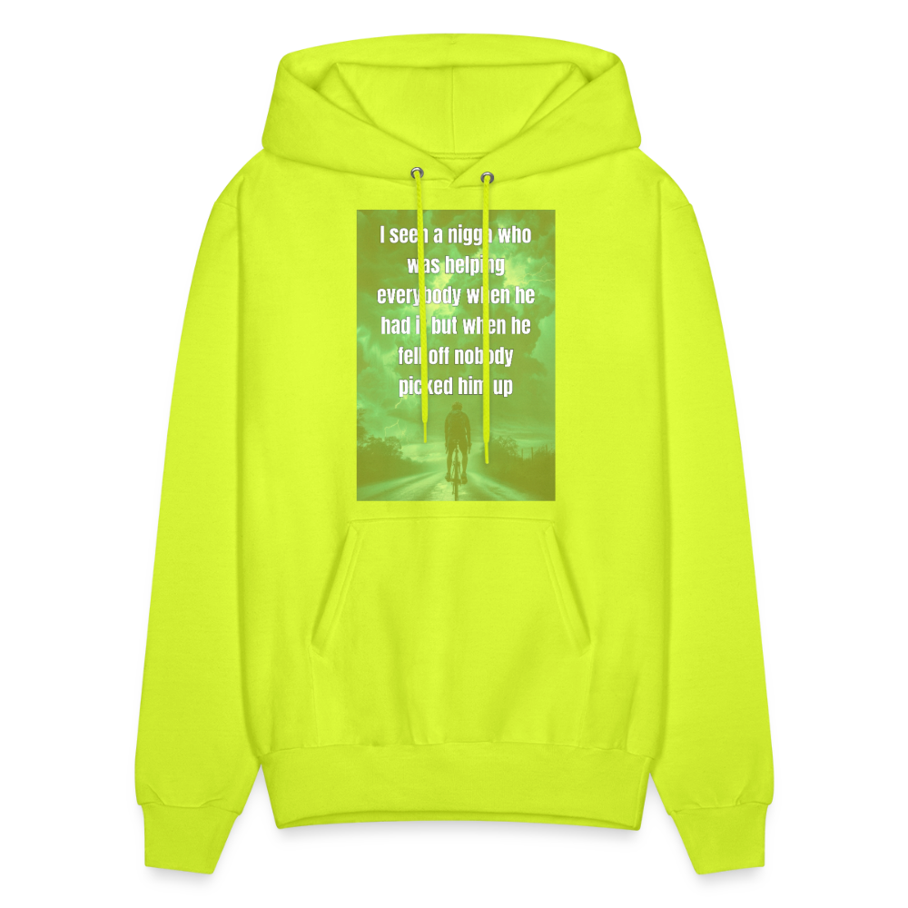 Men's Hoodie - safety green