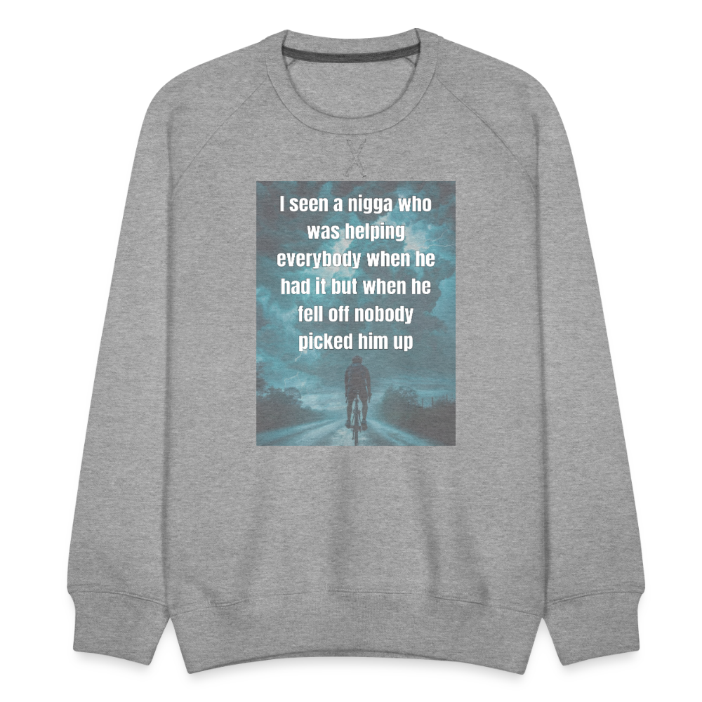 Men’s Premium Sweatshirt - heather grey