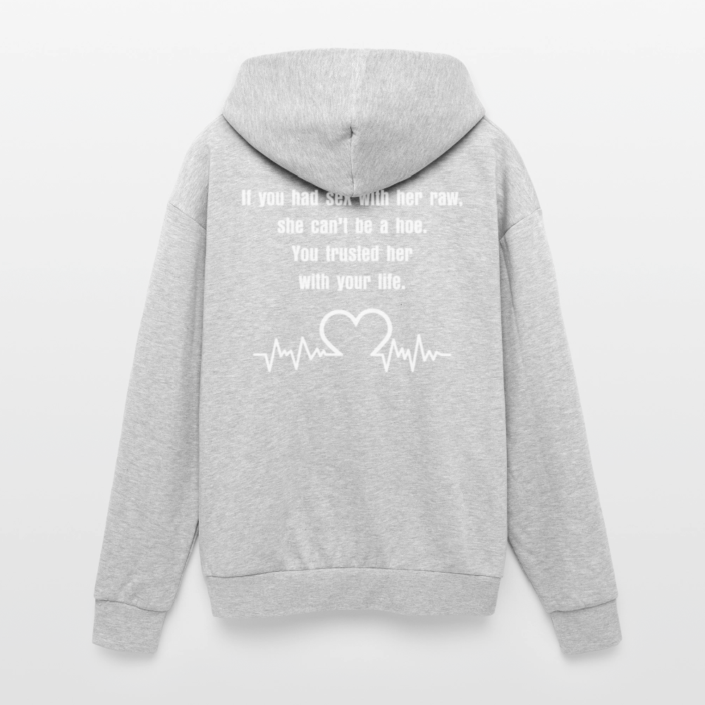 Oversized Hooded Sweatshirt - heather grey